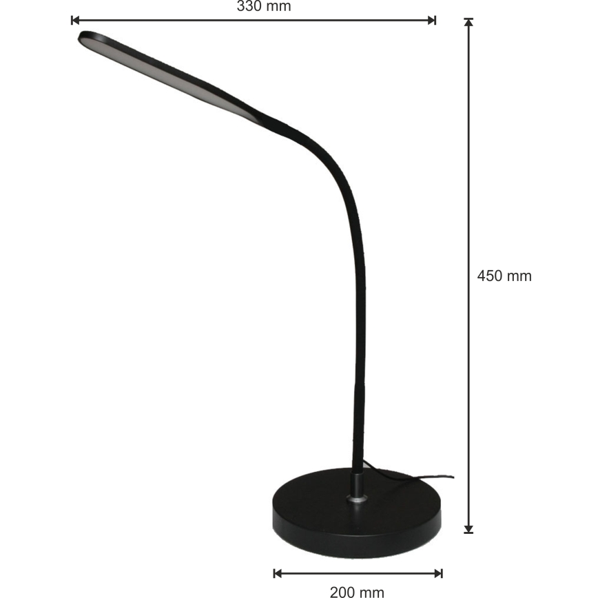 LED Pritemdomas šviestuvas 3in1 LED/10W/230V 3000/4000/6000K CRI 90 juoda