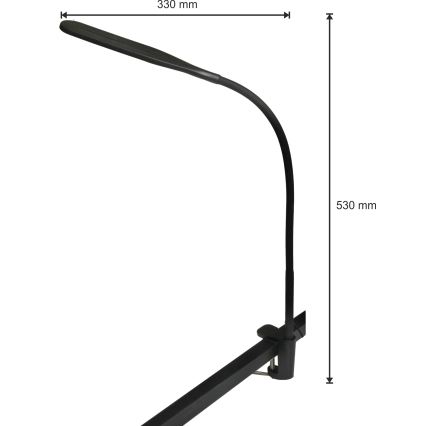 LED Pritemdomas šviestuvas 3in1 LED/10W/230V 3000/4000/6000K CRI 90 juoda
