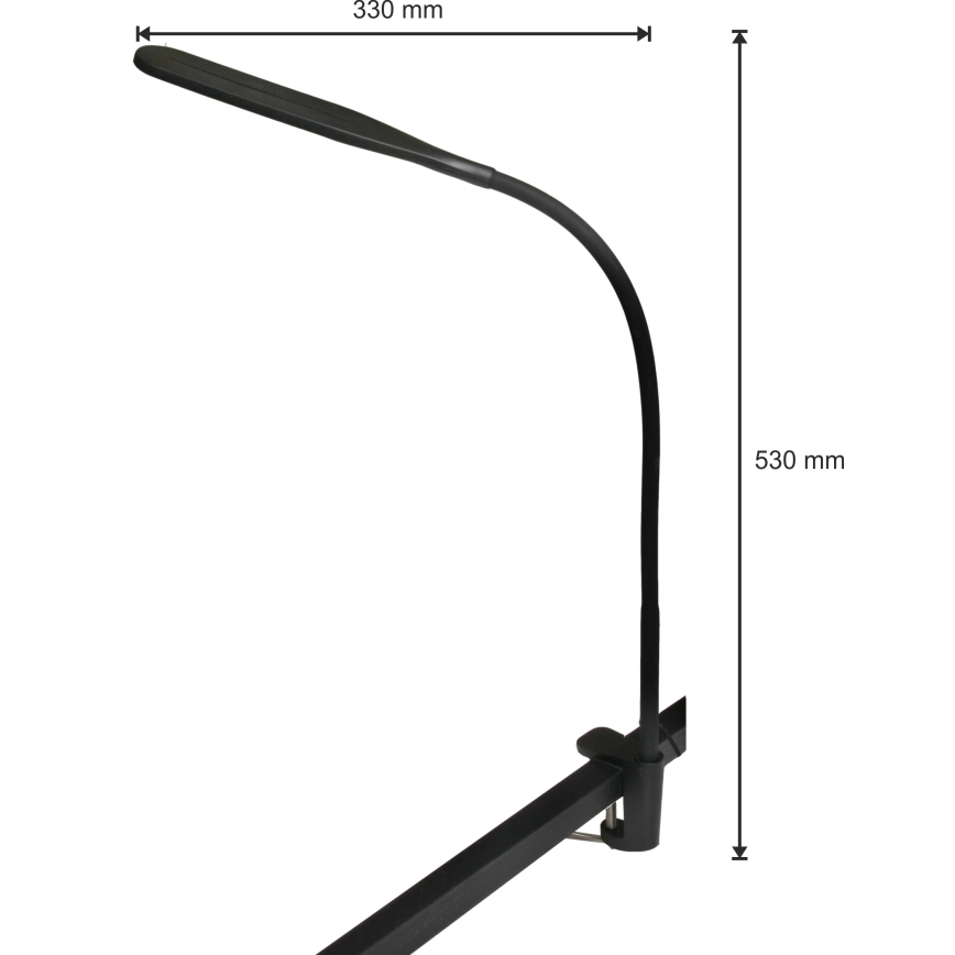 LED Pritemdomas šviestuvas 3in1 LED/10W/230V 3000/4000/6000K CRI 90 juoda