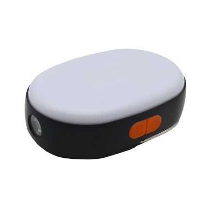 LED šviesos reguliavimas įkraunamas lempa su maitinimo bloko funkcija K4 LED/1W/5V 3000-6500K IPX4 4000 mAh juoda