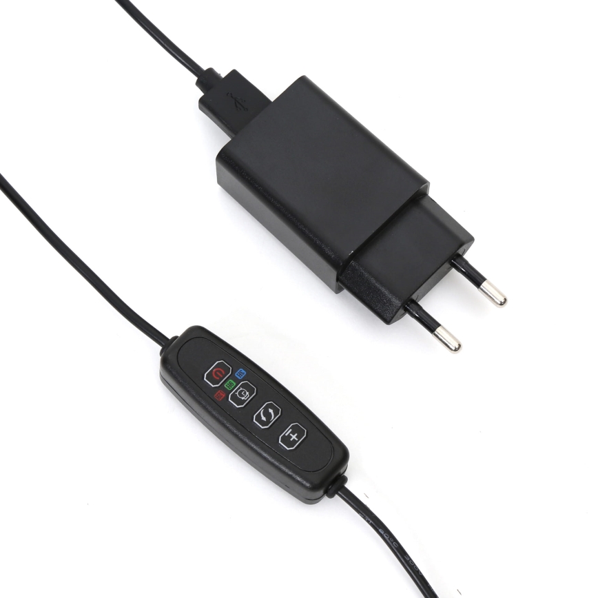 LED Pritemdomas šviestuvas su segtuku augalams apšviesti LED/3W/230V juoda