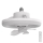 LED Pritemdomas šviestuvas su ventiliatoriumi LED/30W/230V 3000-6500K baltas + nuotolinio valdymo pultas