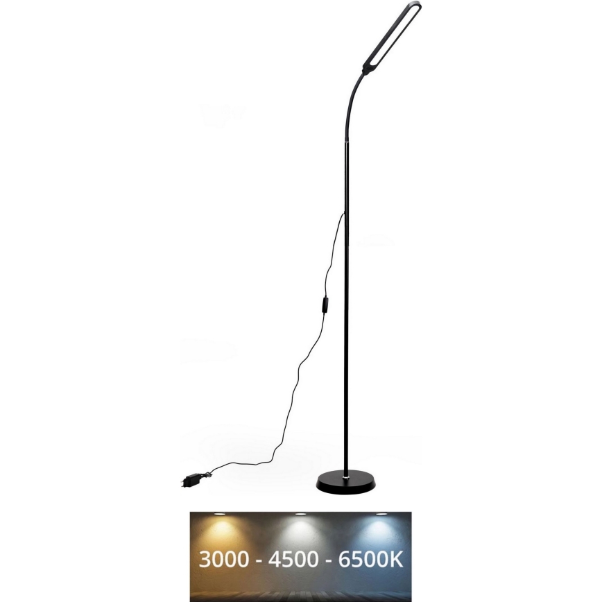 LED pritemdomas toršeras SIGNUS LED/10W/230V 3000/4500/6500K juoda
