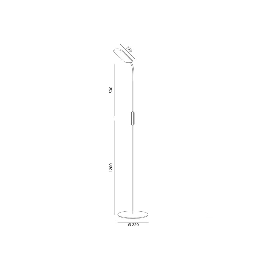 LED pritemdomas toršeras TEILO LED/10W/230V 3000/4000/6500K juoda + nuotolinio valdymo pultas