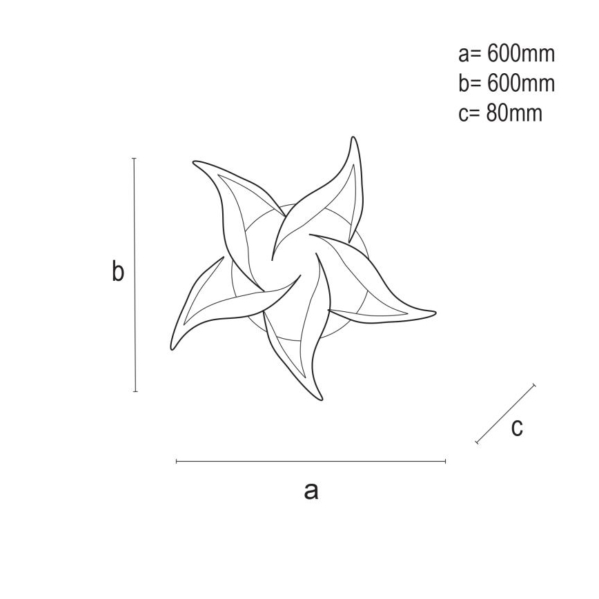 LED Pritemdomas tvirtinamas sietynas LED/100W/230V 3000-6500K + nuotolinio valdymo pultas