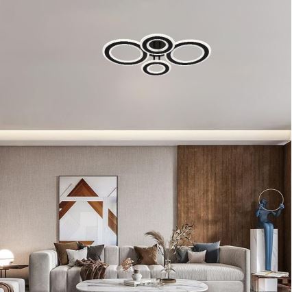 LED Pritemdomas tvirtinamas sietynas LED/100W/230V 3000-6500K + nuotolinio valdymo pultas