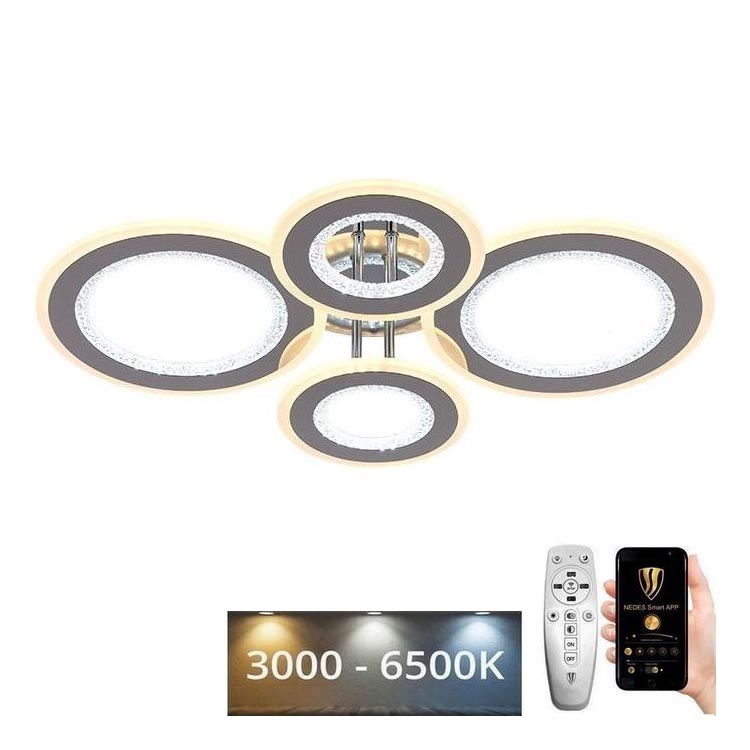 LED Pritemdomas tvirtinamas sietynas LED/100W/230V 3000-6500K + nuotolinio valdymo pultas