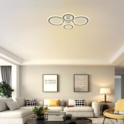 LED Pritemdomas tvirtinamas sietynas LED/100W/230V 3000-6500K + nuotolinio valdymo pultas