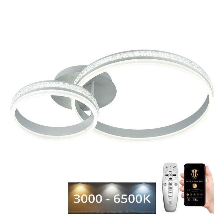 LED Pritemdomas tvirtinamas sietynas LED/110W/230V 3000-6500K + nuotolinio valdymo pultas