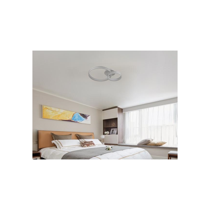LED Pritemdomas tvirtinamas sietynas LED/110W/230V 3000-6500K + nuotolinio valdymo pultas