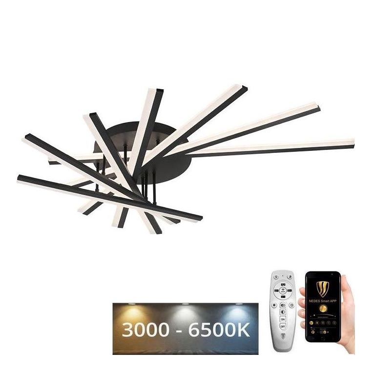 LED Pritemdomas tvirtinamas sietynas LED/120W/230V 3000-6500K + nuotolinio valdymo pultas