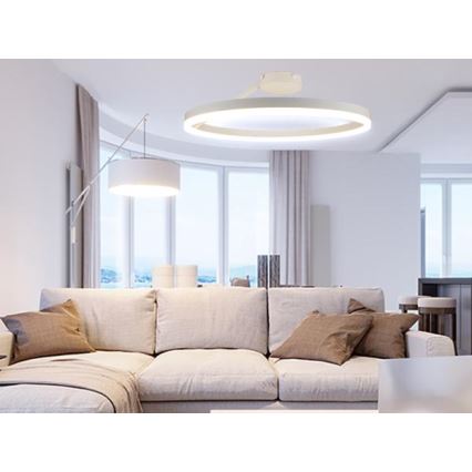 LED Pritemdomas tvirtinamas sietynas LED/40W/230V 3000-6500K balta + nuotolinio valdymo pultas