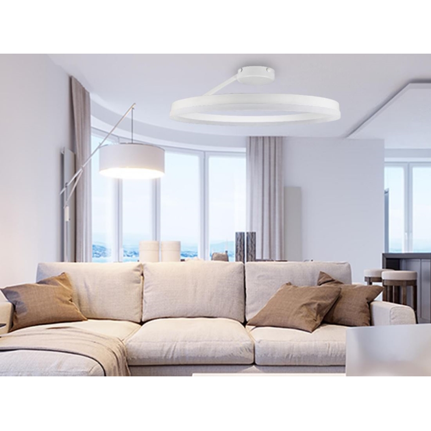 LED Pritemdomas tvirtinamas sietynas LED/40W/230V 3000-6500K balta + nuotolinio valdymo pultas