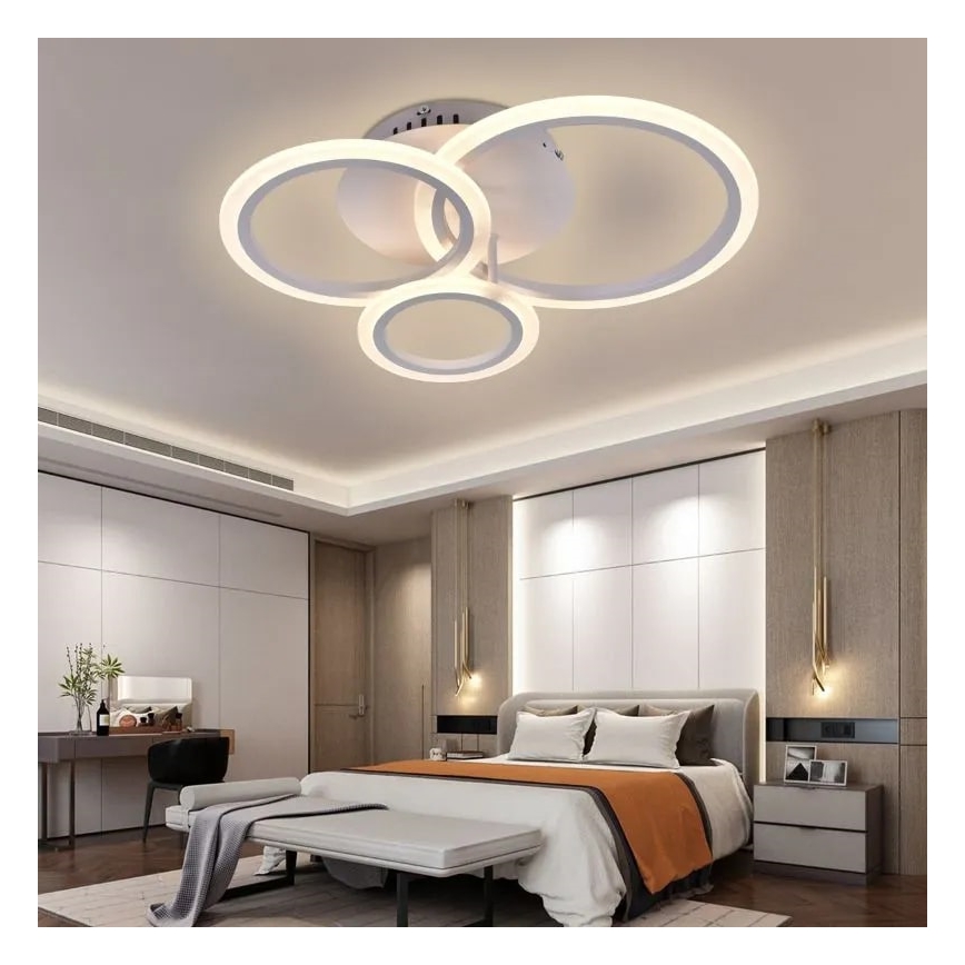 LED Pritemdomas tvirtinamas sietynas LED/40W/230V 3000-6500K balta + nuotolinio valdymo pultas