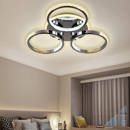 LED Pritemdomas tvirtinamas sietynas LED/60W/230V 3000-6500K + nuotolinio valdymo pultas