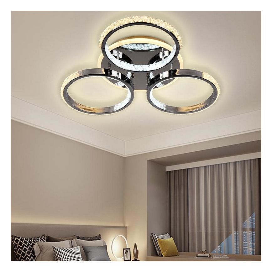 LED Pritemdomas tvirtinamas sietynas LED/60W/230V 3000-6500K + nuotolinio valdymo pultas