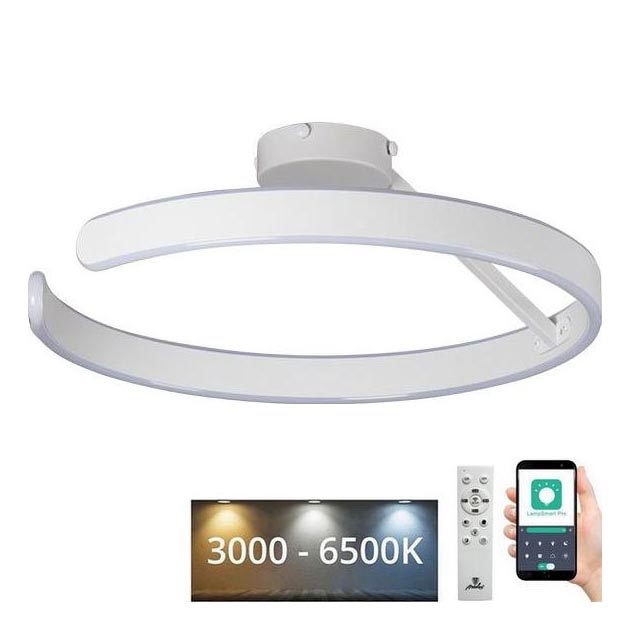 LED Pritemdomas tvirtinamas sietynas LED/72W/230V 3000-6500K balta + nuotolinio valdymo pultas