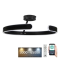 LED Pritemdomas tvirtinamas sietynas LED/72W/230V 3000-6500K juoda + nuotolinio valdymo pultas