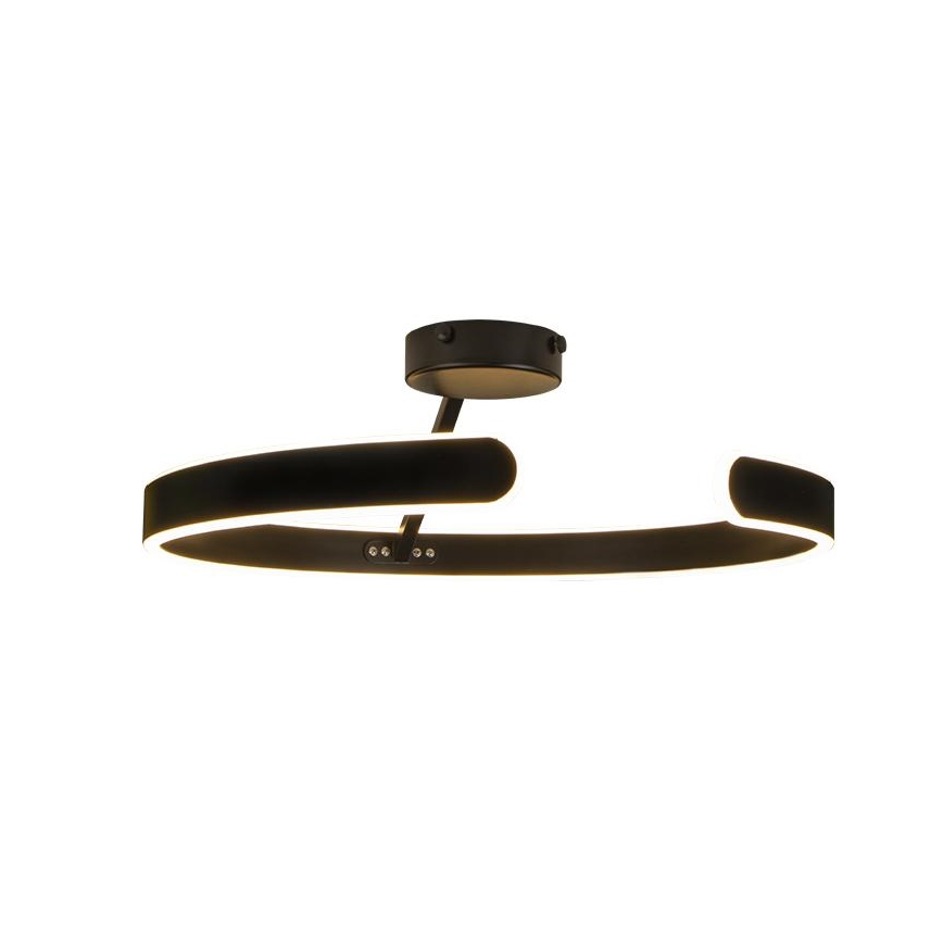 LED Pritemdomas tvirtinamas sietynas LED/72W/230V 3000-6500K juoda + nuotolinio valdymo pultas
