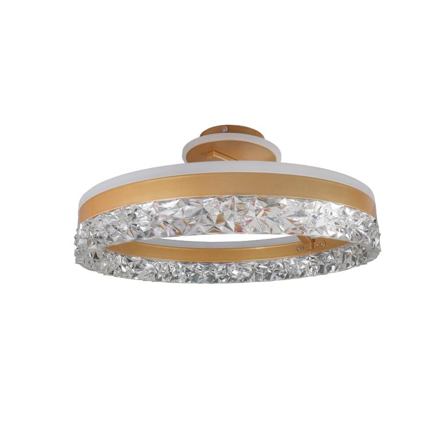 LED Pritemdomas tvirtinamas sietynas LED/86W/230V 3000-6500K auksas + nuotolinio valdymo pultas