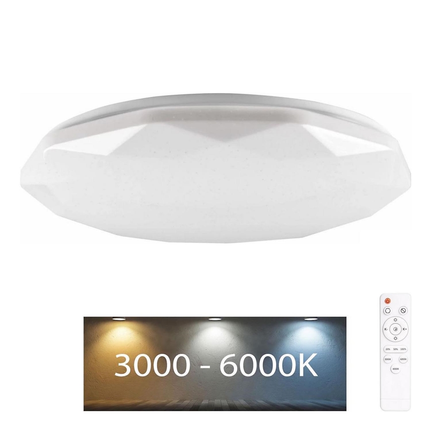 LED pritemdomas vonios šviestuvas GALAXY LED/72W/230V diametras 49 cm 3000-6000K IP44 + nuotolinio valdymo pultas