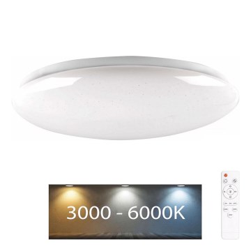 LED pritemdomas vonios šviestuvas PIRIUS LED/48W/230V diametras 38 cm 3000-6000K IP44 + nuotolinio valdymo pultas