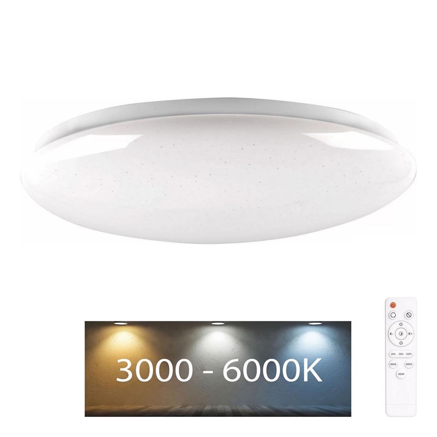 LED pritemdomas vonios šviestuvas PIRIUS LED/48W/230V diametras 38 cm 3000-6000K IP44 + nuotolinio valdymo pultas
