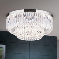 LED Pritemdomi krištoliniai lubiniai šviestuvai PRISM LED/80W/230V diametras 55 cm blizgus chromas