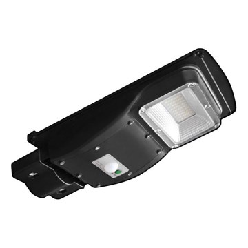 LED Pritemdomo saulės energijos gatvės šviestuvas su judesio ir prieblandos jutikliu LED/6W/3,2V 6000K IP65 5000 mAh juoda + nuotolinio valdymo pultas