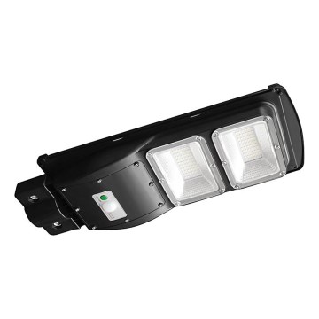 LED Pritemdomo saulės energijos gatvės šviestuvas su judesio ir prieblandos jutikliu LED/8W/3,2V 6000K IP65 9000 mAh juoda + nuotolinio valdymo pultas