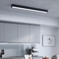 LED Pritvirtinamas/pakabinamas šviestuvas ant laido LED/44W/230V 6000K 120 cm juoda
