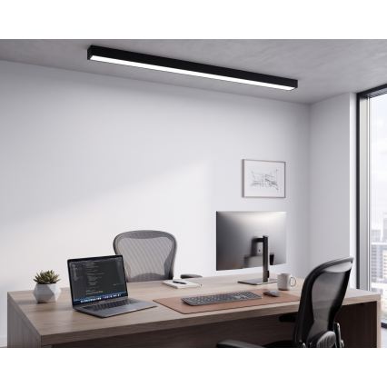LED Pritvirtinamas/pakabinamas šviestuvas ant laido LED/44W/230V 6000K 120 cm juoda