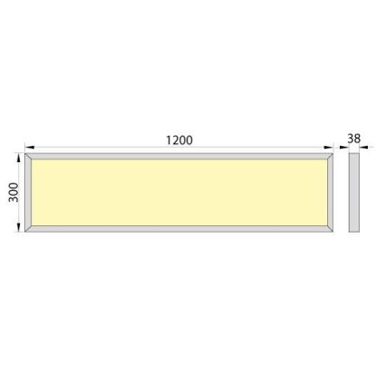 LED Pritvirtinamas skydelis OREGA N LINX 120 LED/50W/230V 4000K IP40