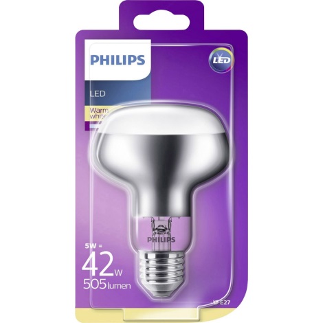 LED prožektoriaus lemputė Philips R80 E27/5W/230V
