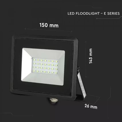 LED prožektorius LED/20W/230V IP65 žalia šviesa
