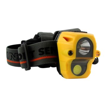 LED Prožektorius ant galvos su jutikliu LED/3W/3xAAA