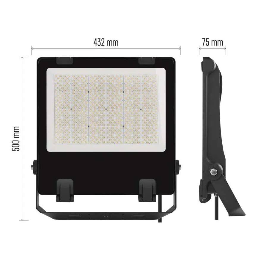 LED prožektorius AVENO LED/300W/230V 4000K 48000 lm IP66 juoda