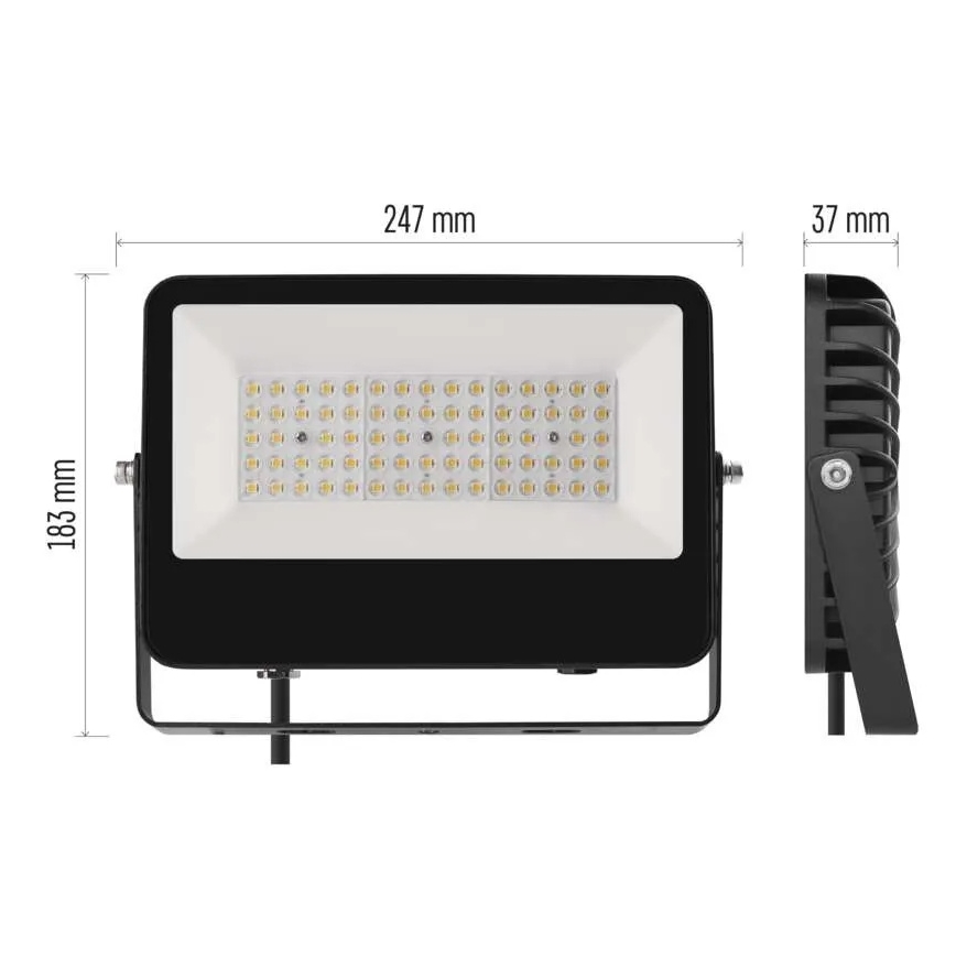 LED prožektorius AVENO LED/48W/230V 4000K 7200 lm IP66 juodas