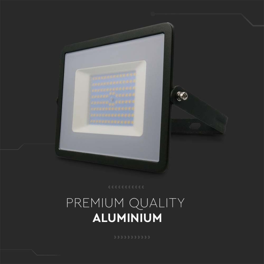LED prožektorius LED/100W/230V 4000K IP65 juoda
