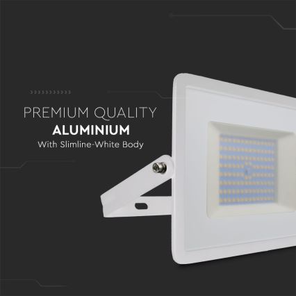 LED prožektorius LED/100W/230V 6500K IP65 balta