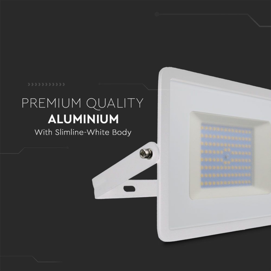 LED prožektorius LED/100W/230V 6500K IP65 balta