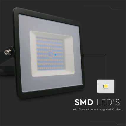LED prožektorius LED/100W/230V 6500K IP65 juoda