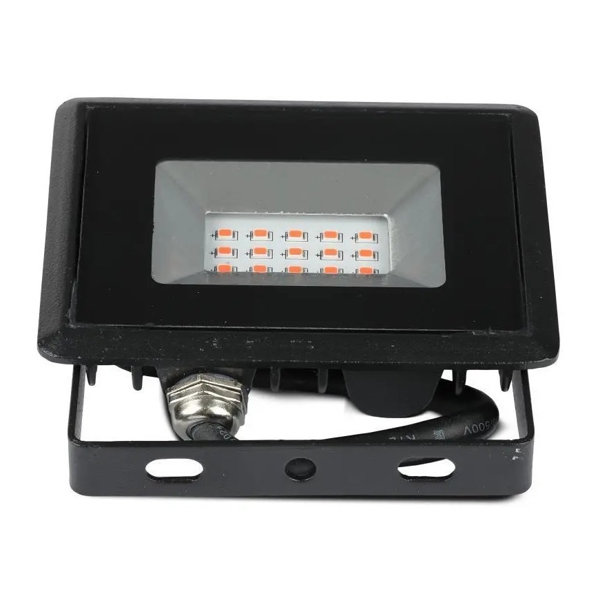 LED Prožektorius LED/10W/230V IP65 raudona spalva
