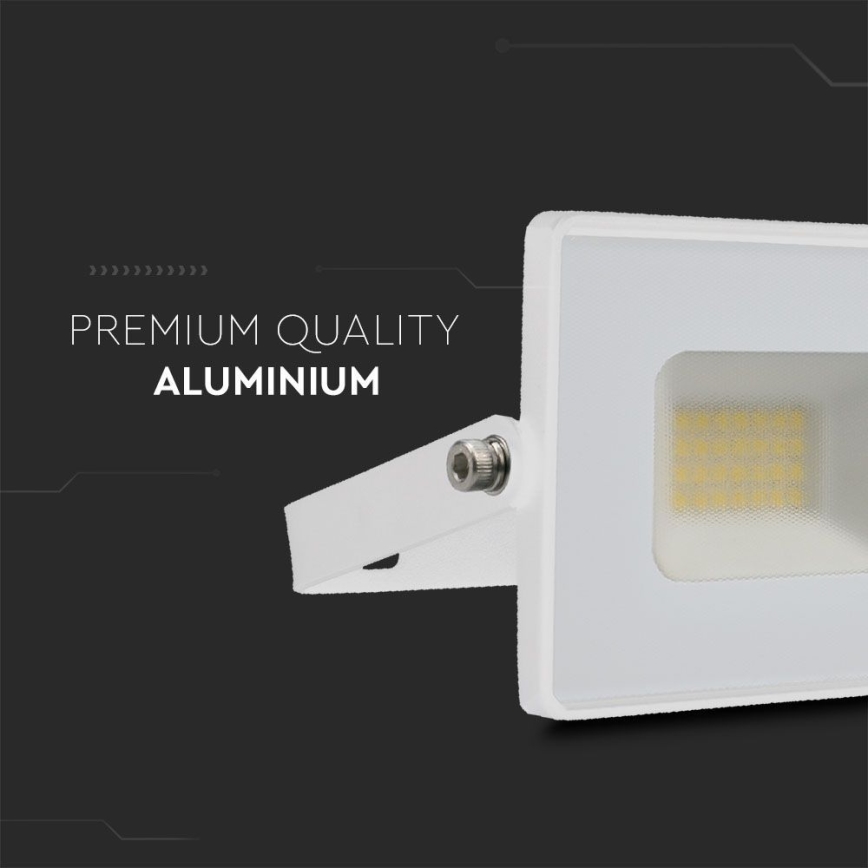 LED prožektorius LED/20W/230V 4000K IP65 balta