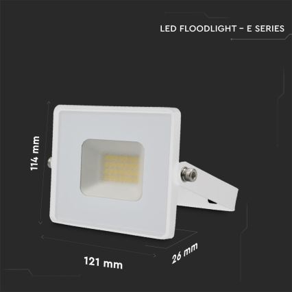 LED prožektorius LED/20W/230V 4000K IP65 balta
