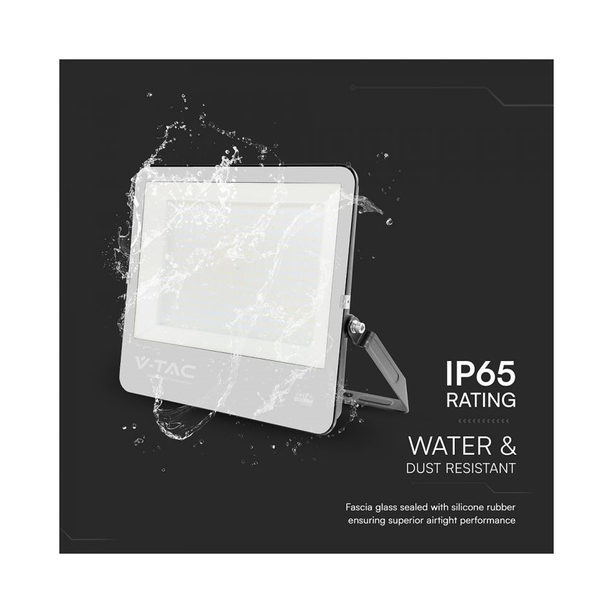 LED prožektorius LED/300W/230V 4000K IP65 juodas