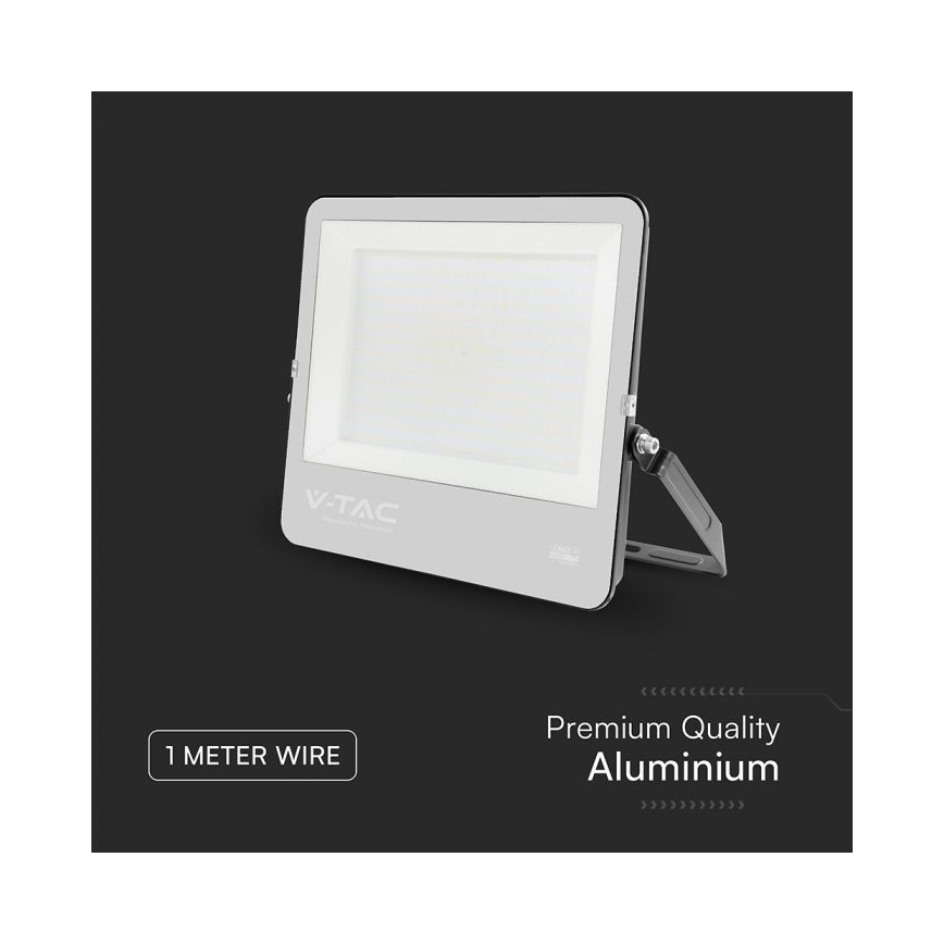 LED prožektorius LED/300W/230V 4000K IP65 juodas