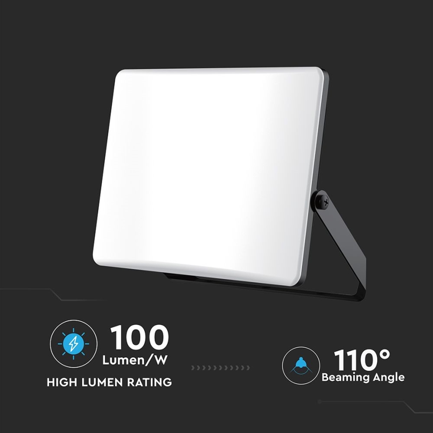LED prožektorius LED/30W/230V 3000/4000/6500K IP65 juoda