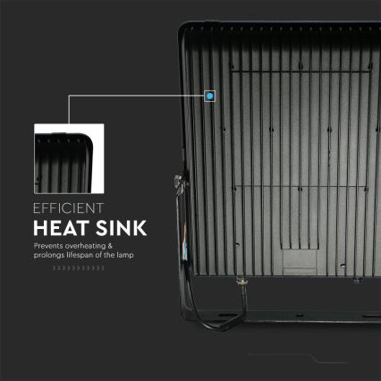 LED prožektorius LED/30W/230V 6400K IP65 juoda