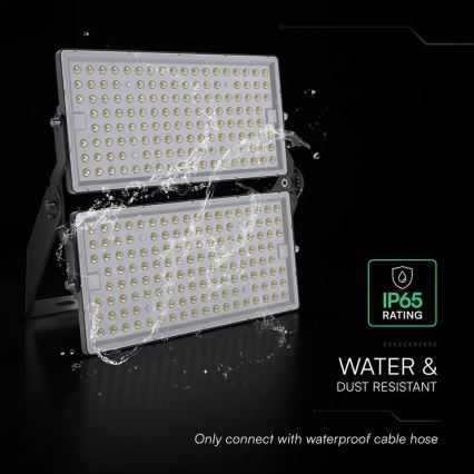LED prožektorius LED/500W/230V 4000K IP65 pilkas